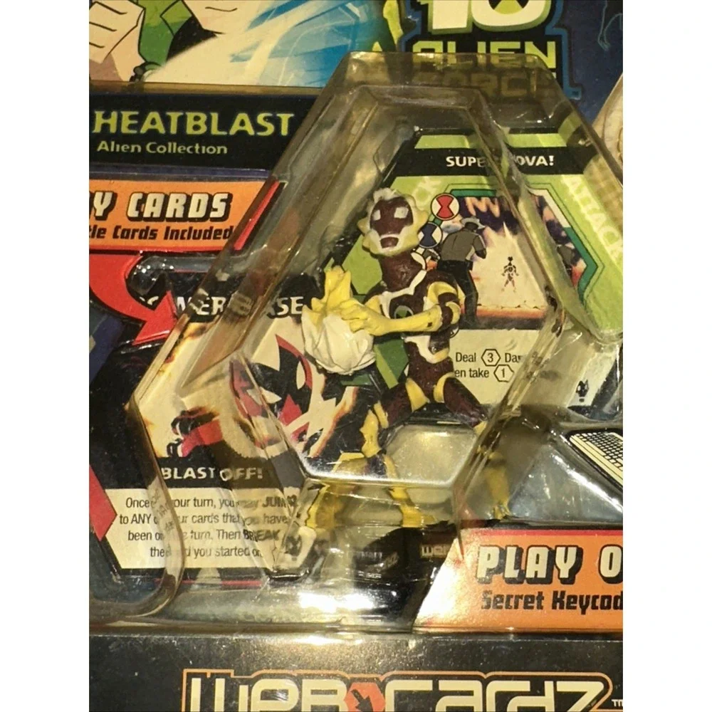 Ben 10 Alien Force - Alan as Heatblast‎ WebCardz & Figure A17